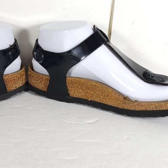 Birkenstock Women's Kairo US5 EU36 Black Birko-flor Flat Thong slingback Sandals - Picture 8 of 16